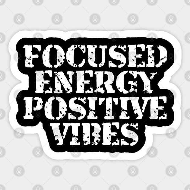 Focused Energy Positive Vibes Sticker by Texevod